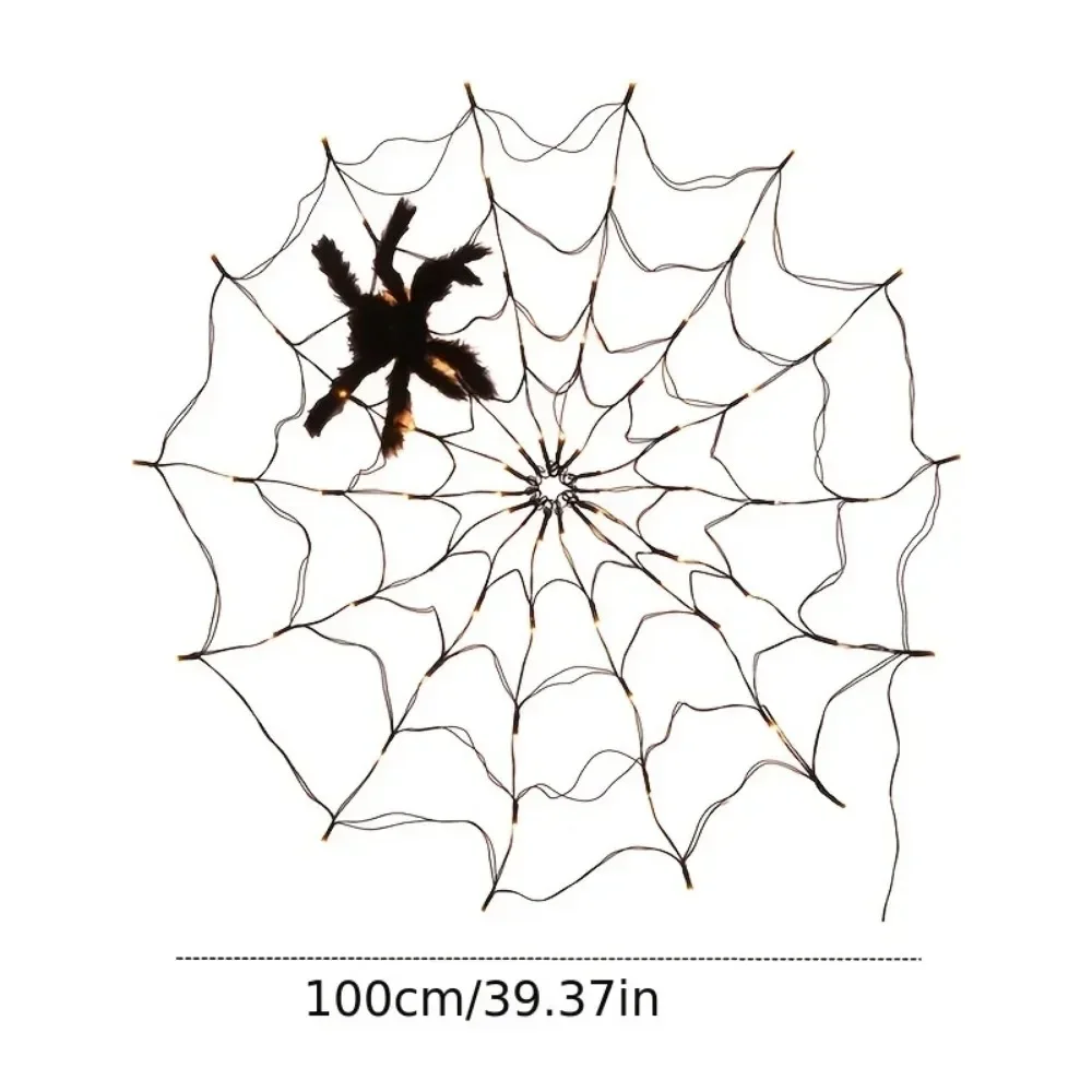 Imagem -06 - Luzes Led String para Halloween Spider Web Lights Net Lights Modos de Lâmpada Casa Assombrada Casa Janela Wall Decor