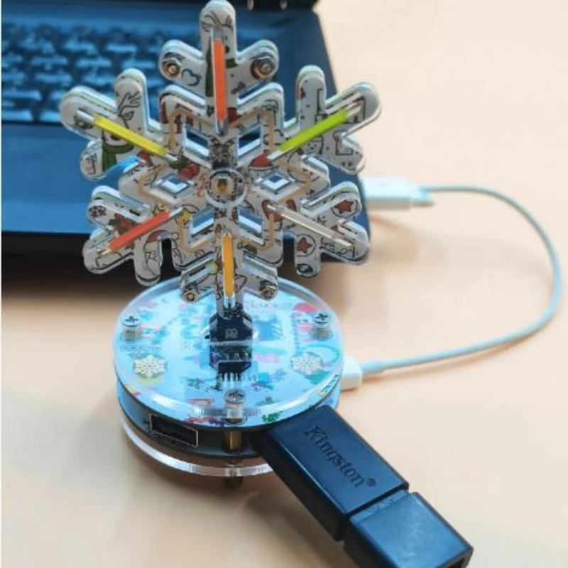 DIY 5V USB Decorative Home Christmas Lights, Snowflake Lights, LED Lights, New Year Desktop Decoration Gifts