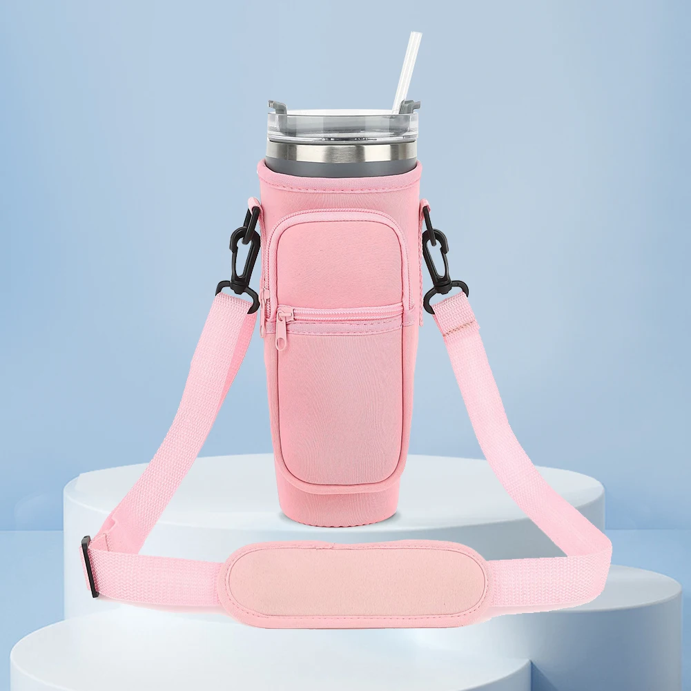 Water Bottle Holder with Strap Insulated Water Bottle Cover Retaining Temperature Bottle Cover for Stanley Cup Accessories