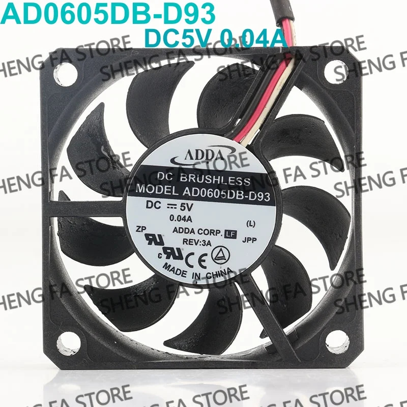 AC EC 6015 60X60X15MM 6CM New ADDA 12V 24V 48V DC 5V 0.04A video recorder Double ball speed measurement AD0605DB-D93 cooling fan