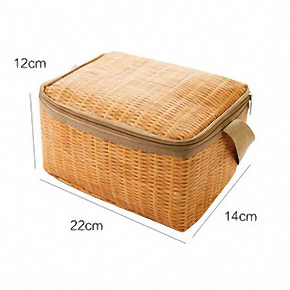 Portable Outdoor Picnic Bag Waterproof Tableware Insulated Thermal Cooler Food Container Basket for Camping Picnic lunch bag