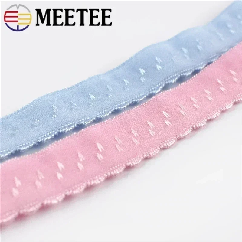 10/20Meters 11mm Colored Nylon Elastic Band Bra Elastic Strap Underwear Webbing Double Rubber Ribbon DIY Sewing Belts Accessorie