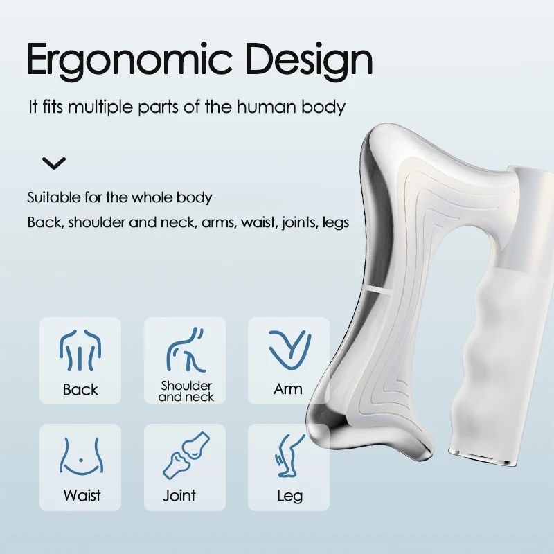 

3 IN 1 Electric Fascia Knife Vibration Body Massager Muscle Relaxation Microcurrent Body Lifting Hyperblade Massage Blade Tool
