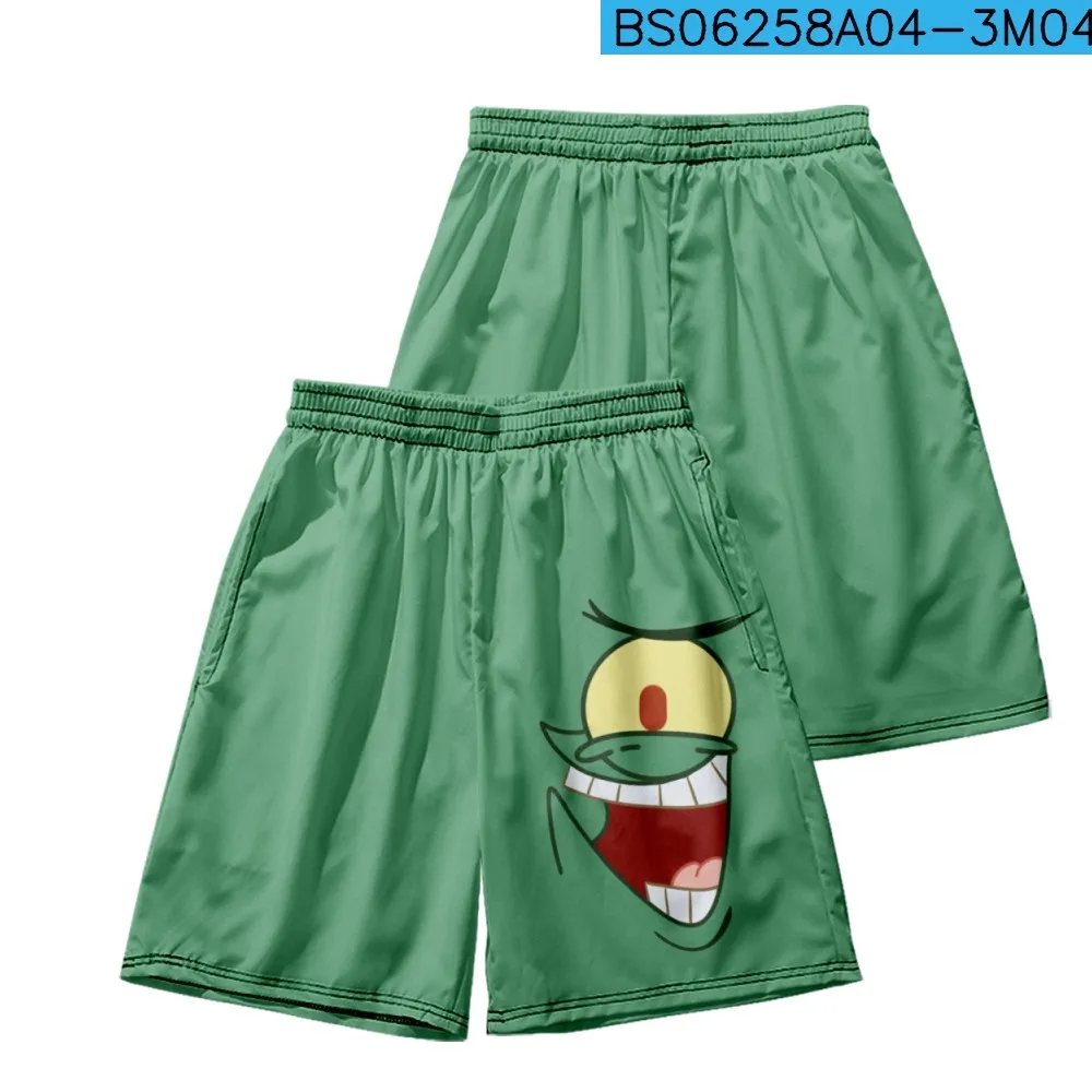 SpongeBob shorts Captain Eugene men\'s loose fitting couple beach pants  Patrick Star same style shorts summer Family Parenting