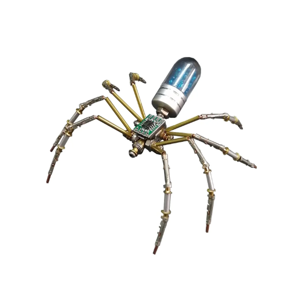 العنكبوت الآلات المعدنية نموذج لغز الاطفال ألعاب علمية DIY الجذعية علم الأحياء التكنولوجي موضوع التعلم عدة ألعاب تعليمية #5