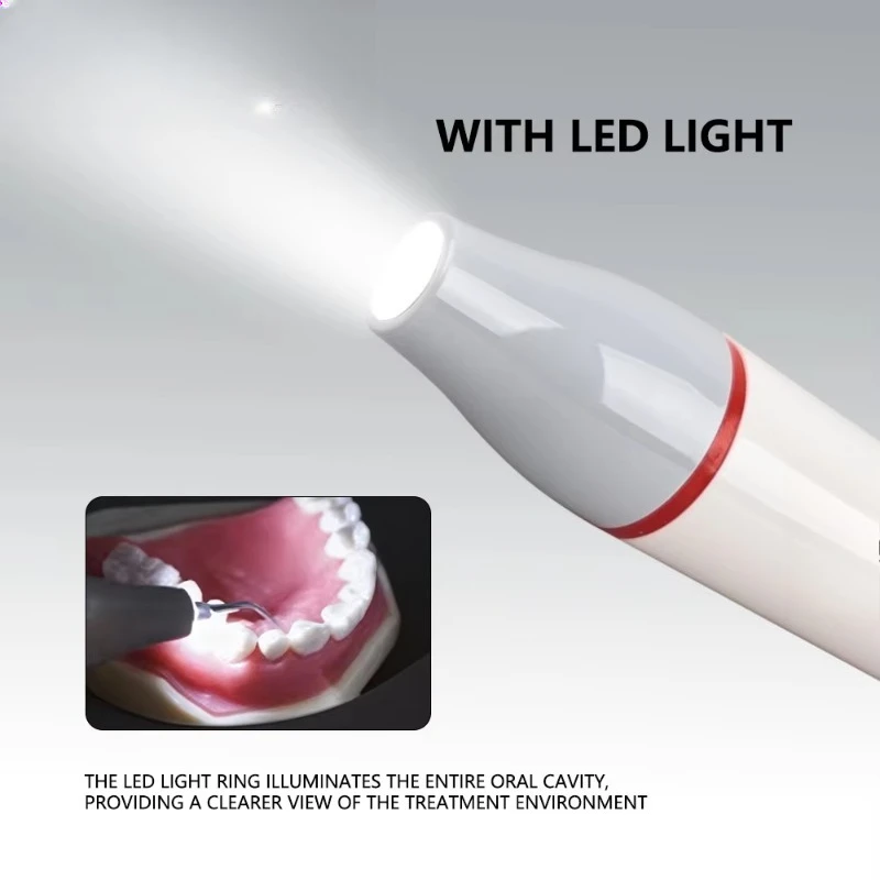 Dental Ultrasonic Scaler Handpiece, Metal Structure Turbine Power Component for Professional Teeth Cleaning Equipment