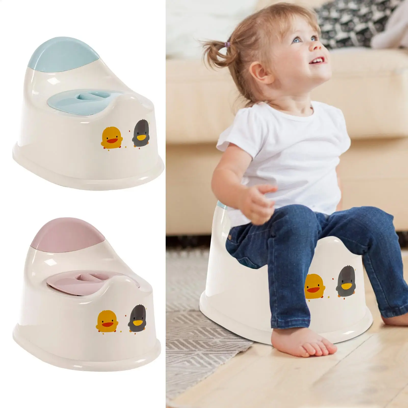 Toddler Potty Potty Seat Anti-Slip Portable Toddler Training Toilet Chair with Lid for Children Travel Boys Home view 2