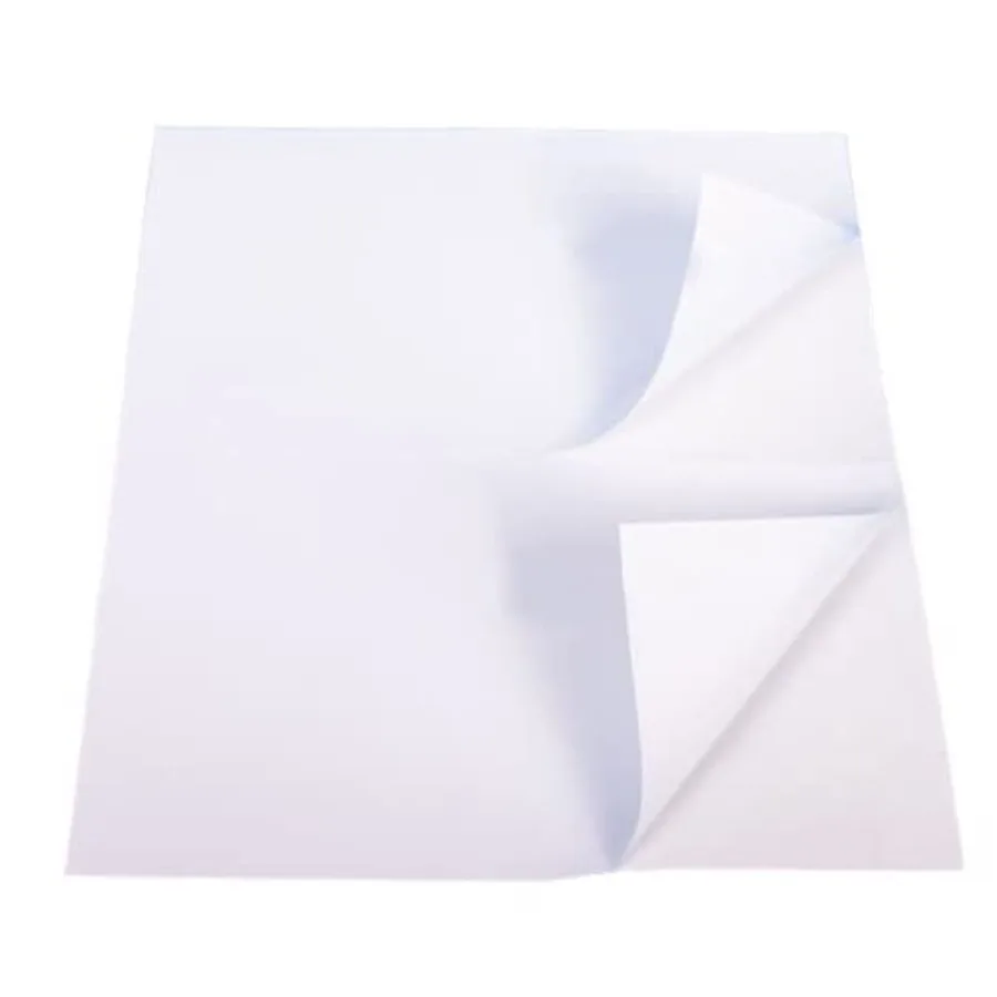 

White Sticker Half Sheet 8.5" x 5.5" Laser/Inkjet Compatible 2 per Sheet 0 Sheets - Total Adhesive