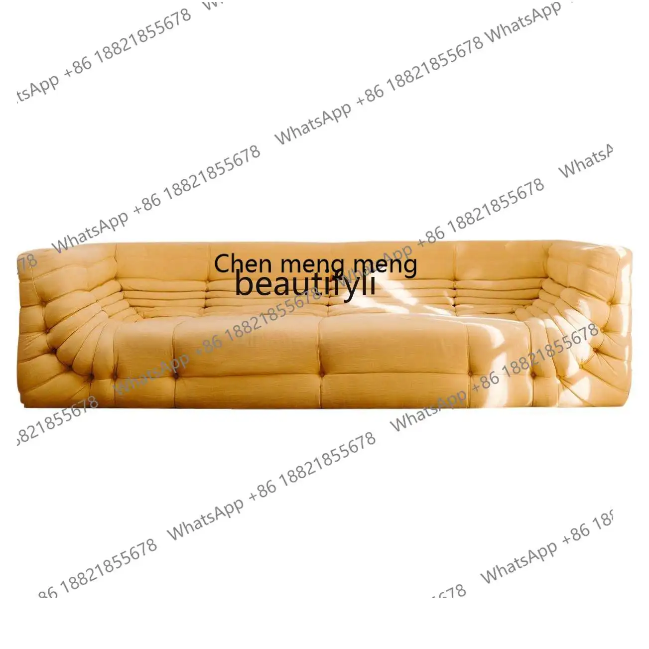 

Technology Fabric Sofa Modern Designer Living Room Straight Row Nordic Simple Small Apartment