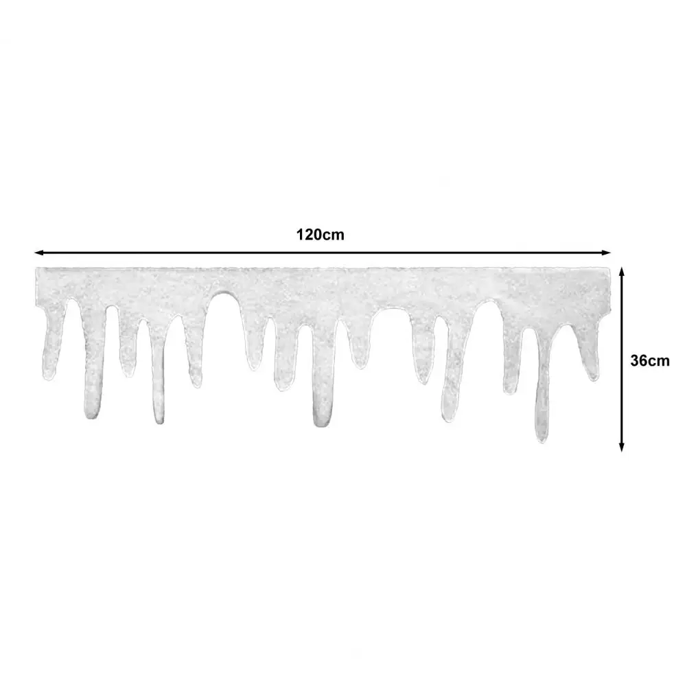 Christmas Fireplace Snow Blanket Xmas Icicle Snow Winter Village Fireplace Blanket Roll Fluffy Fake Snow Mantel Cover Home Decor