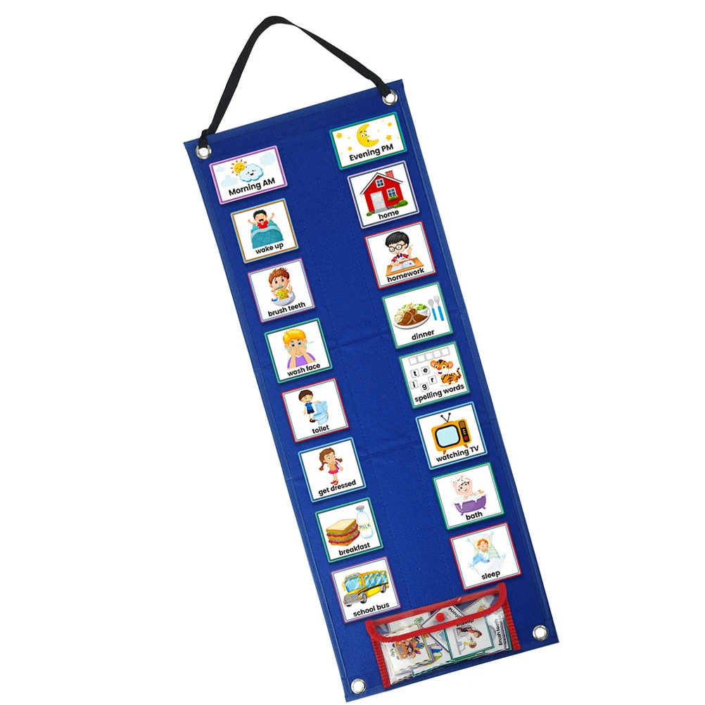 

Kids Routine Chart Visual Schedule for Toddlers Safe Daily Multiple Kids Board Home Classroom Teaching Aids