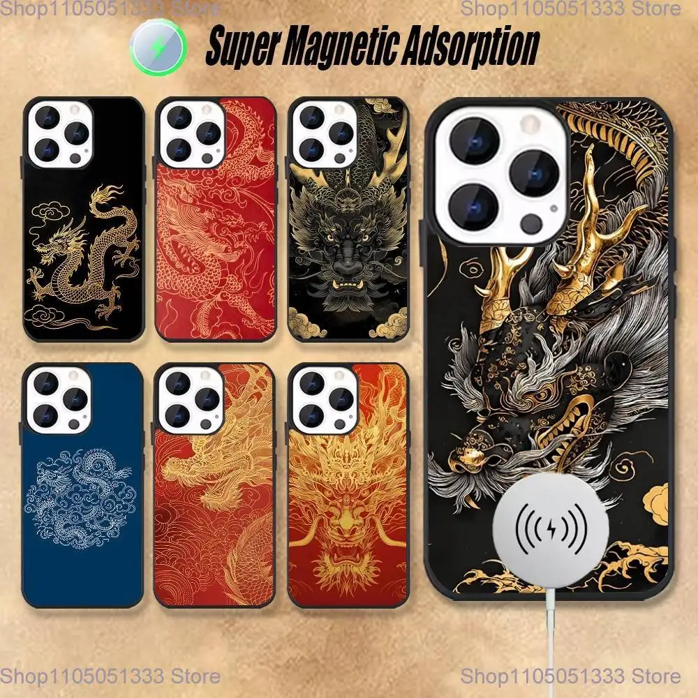 

Luxury Dragon Totem Phone Case For iPhone 17,16,15,14,13,12,11,Pro,Max,Plus,Mini,Magsafe,Magnetic Wireless Charging Case