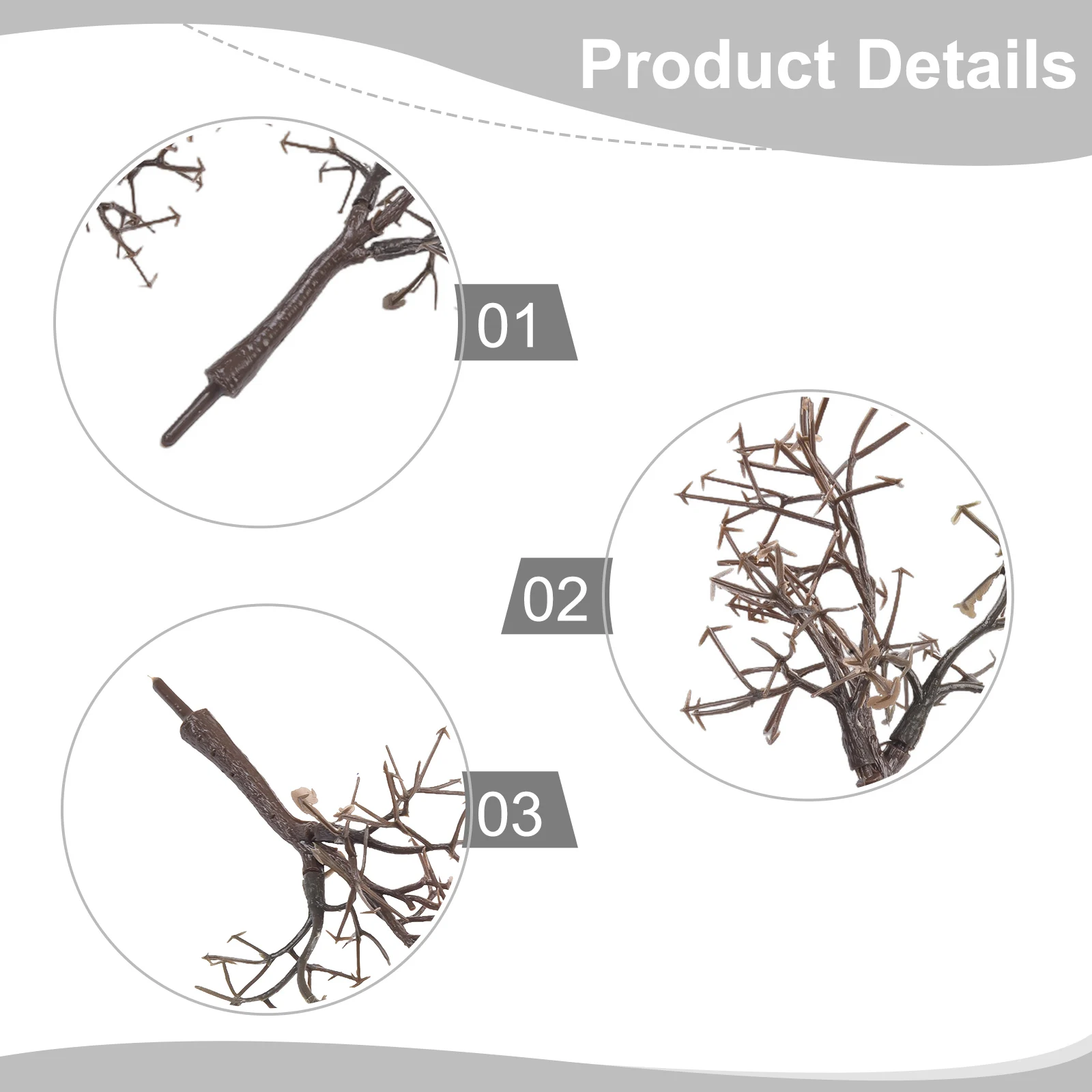 Bare Tree Trunk Landscape Model For Model Train Track And Building 12cm Accurate Scale Photography Prop Realistic