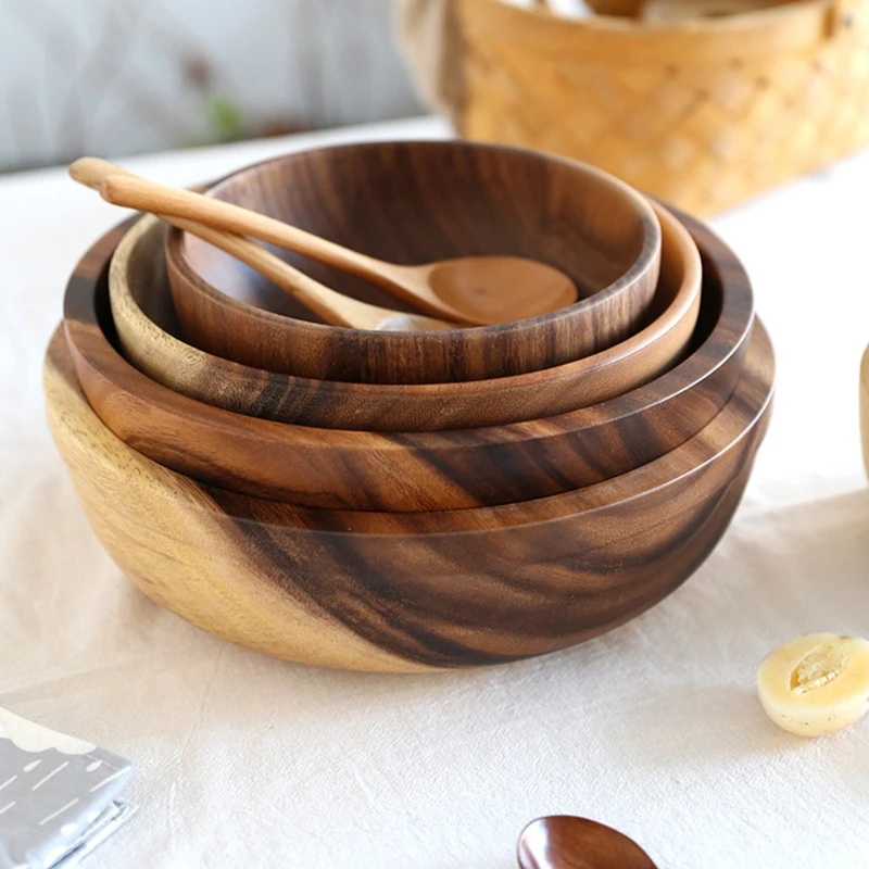 Wood Serving Trays Storage Trays Dessert Dinner Breads Fruit Snacks Food Display Dishes Tray for Kitchen 5 Styles Choose