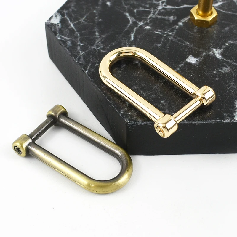 2/4/10P 10 مللي متر حقيبة معدنية D حلقة مشبك Blet للإزالة حلقات المسمار المشبك الأمتعة Starp شماعات حلقة هوك إكسسوارات الأجزاء الداخلية للكمبيوتر