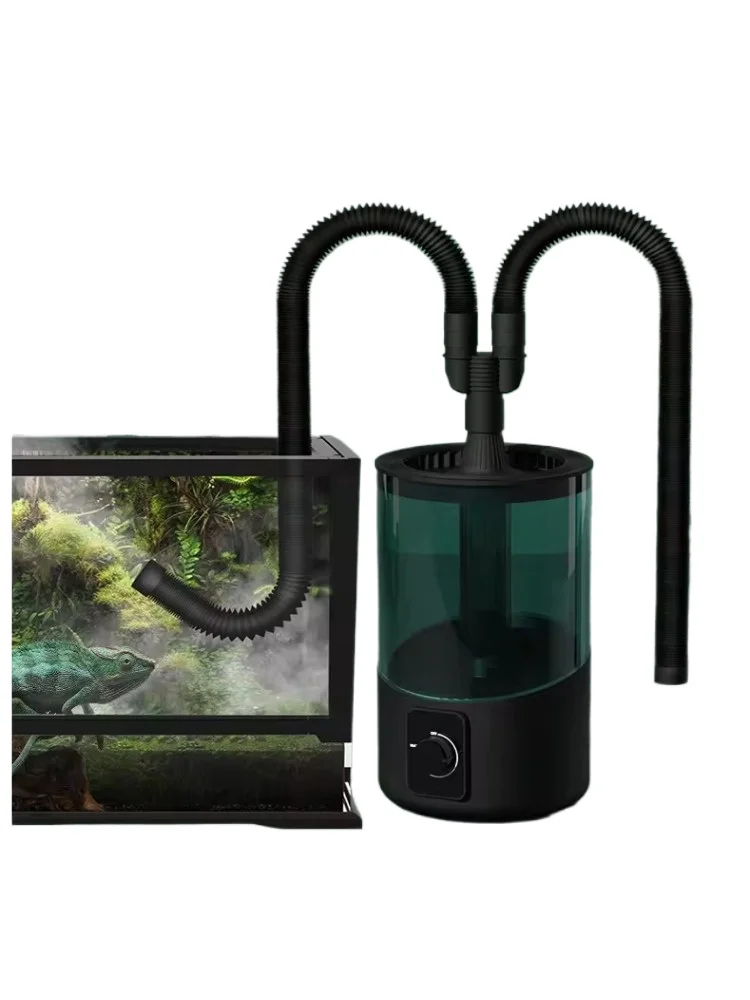 

4L Reptile Humidifier Terrarium Humidifier Reptile Fogger Double Hose Adjustable Telescopic No Noise Adjustable Fog Mist