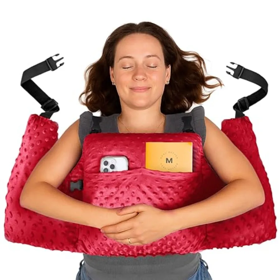 

Post Mastectomy Pillow Hands-Free Protection with Secure Strap and Easy-Clean Washable Cover Breast Surgery Must HavesBreast Re