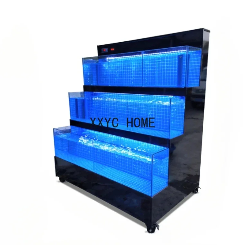 

Mobiele Zeevruchtenzwembad Commerciële Koelkast Geïntegreerd Aquatisch Schelpdierzwembad Supermarkt Visaquarium