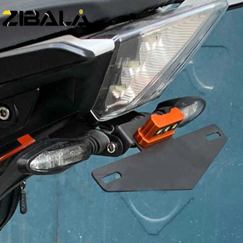 

Motorcycle Rear License Plate Holder Tail Bracket LED Light For DUKE 125 250 duke390 2017 2018 2019 2020 2021 2022 2023
