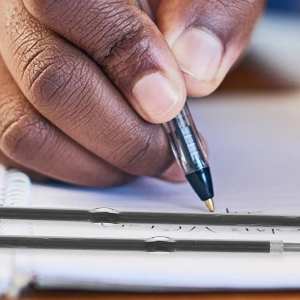 

200Pcs Black Blue Ink Replaceable Ballpoint Pen Refills 0.7mm Smooth Writing Office School Supplies Gel Ink Refills