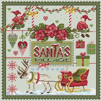 XX 6126 Cross Stitch Kit Embroidery Hoop Homfun Craft Counted Sunday Christmas Decorations Needlework Animal Snow Flower Scenery