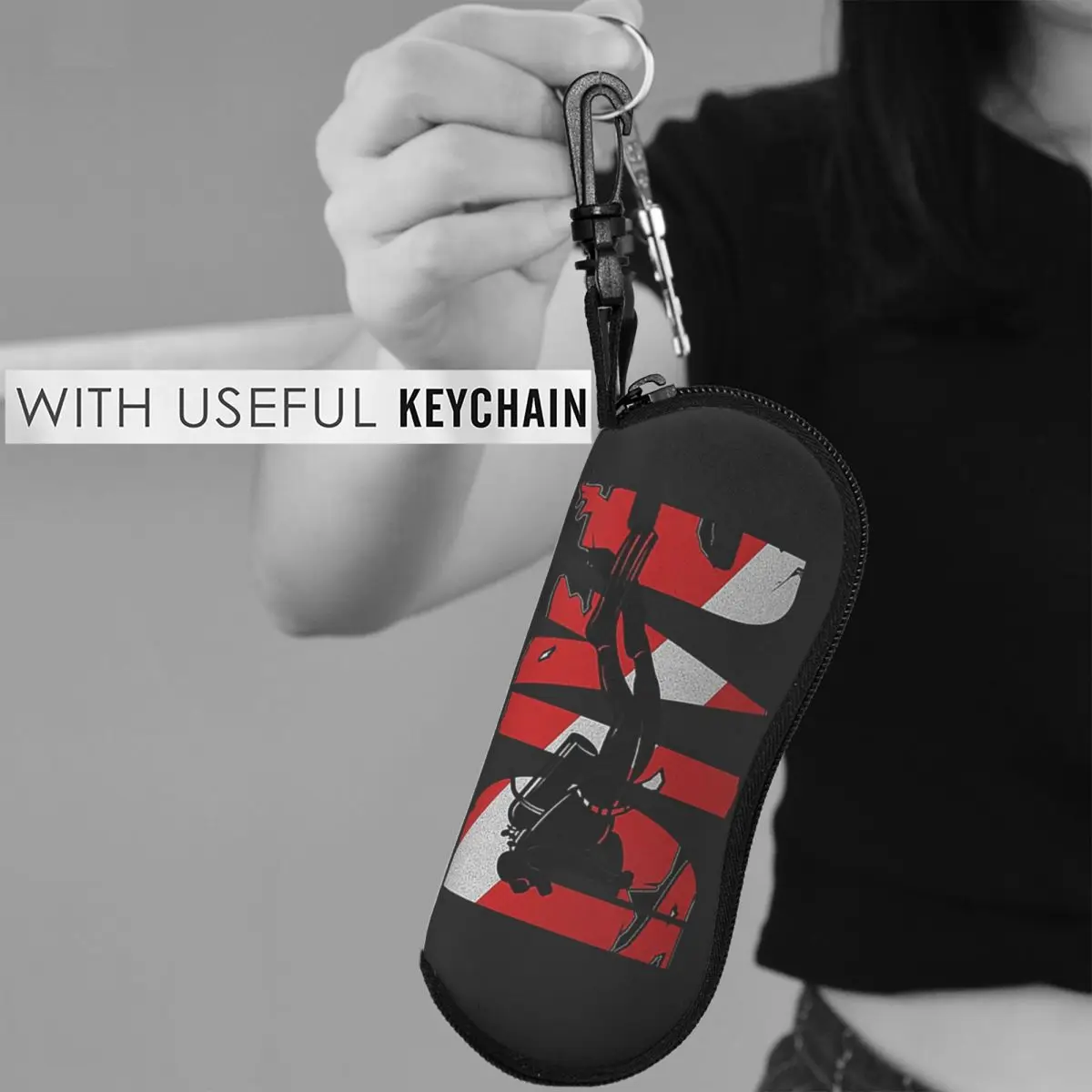 Scuba Diving - Dive Shell Glasses Case Protective Sunglasses Box Women Men Soft Eyeglasses Bag Pouch