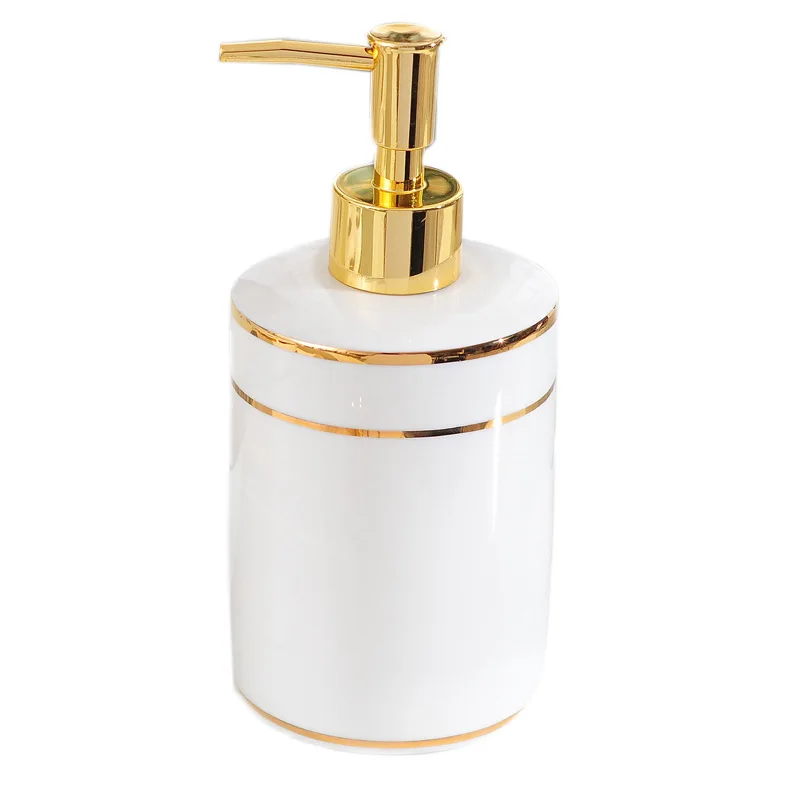 Ceramic lotion bottle Portable soap dispenser Bath gel Split bottle Shampoo press bottle shampoo dispenser  soap dispenser