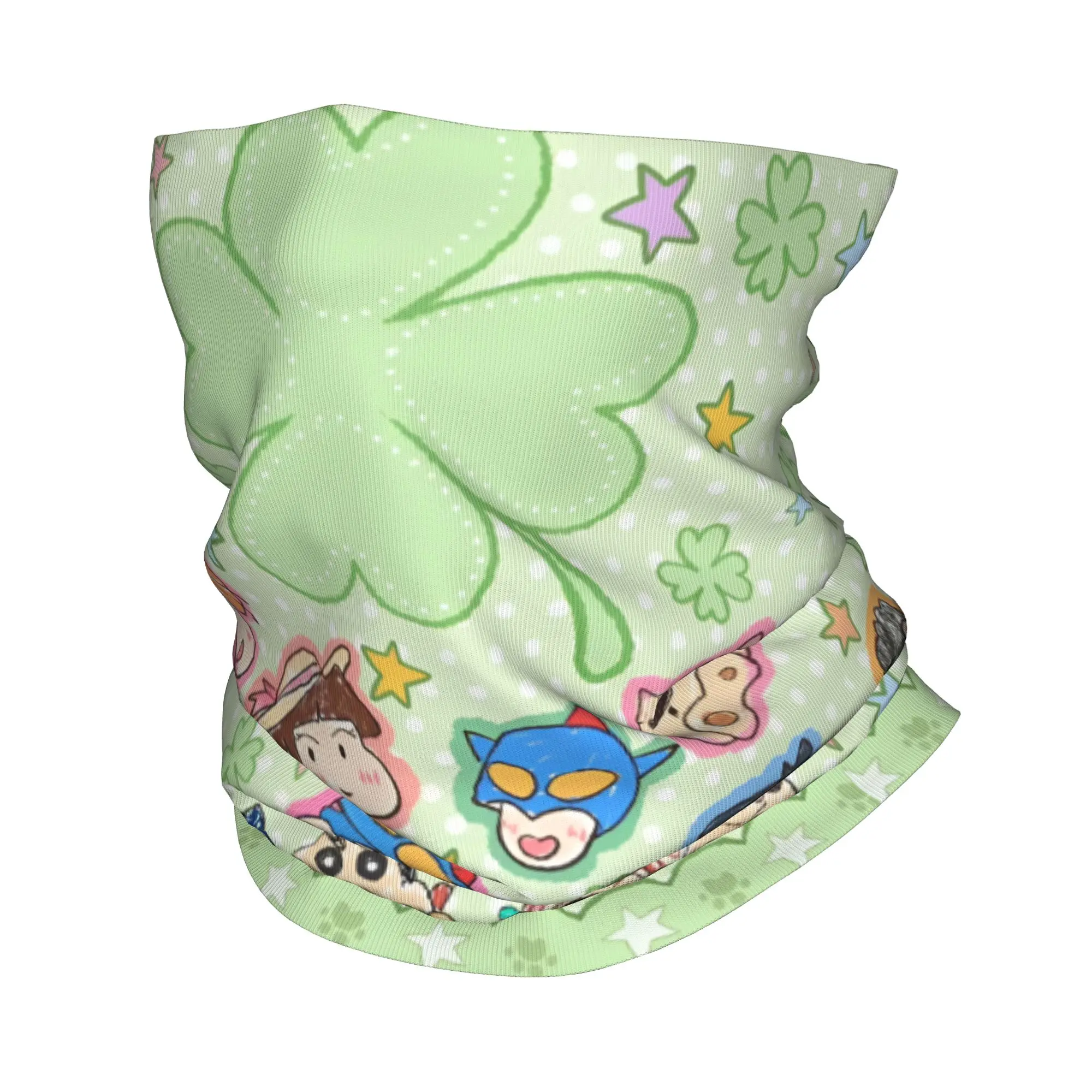 Custom C-Crayones Shin-chanes Bandana Neck Gaiter Windproof Face Scarf Cover Women Men  Headwear Tube Balaclava