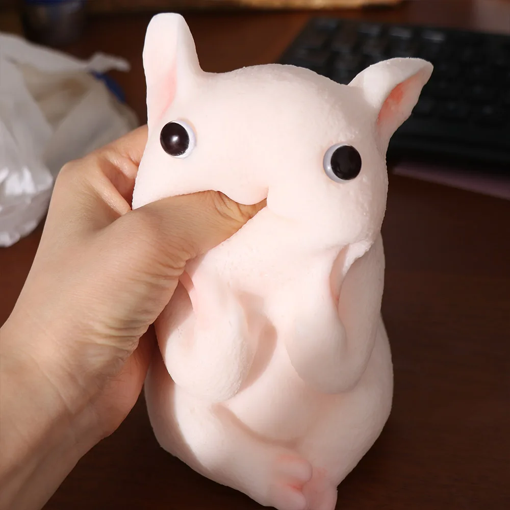 Brinquedo de apertar porquinho animal de recuperação lenta, brinquedo de simulação de animal de desenho animado, brinquedos macios e coloridos para crianças