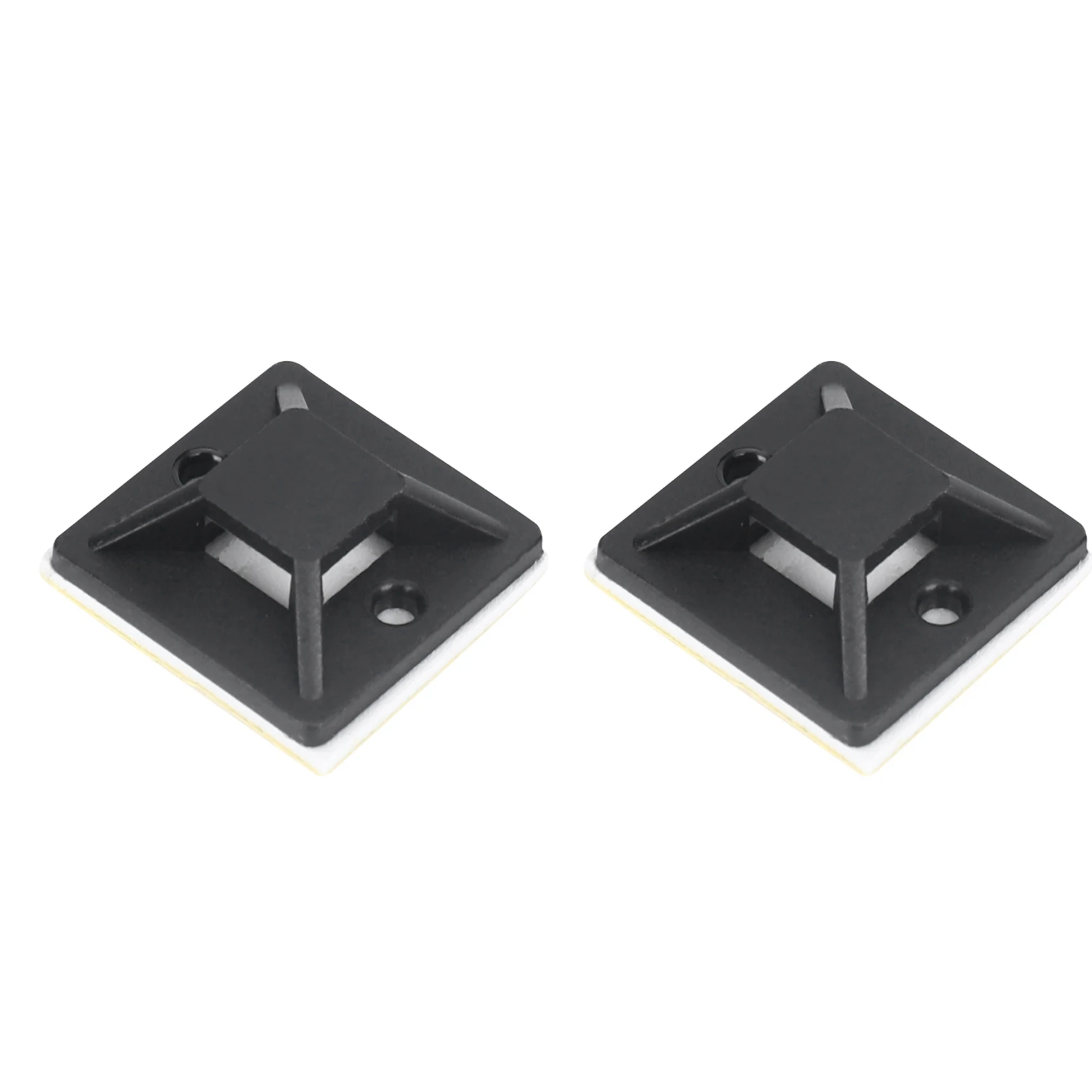 Delicate Texture-300 Pcs Self Adhesive Cable Tie Mount Base Holder 20 X 20 X 6Mm