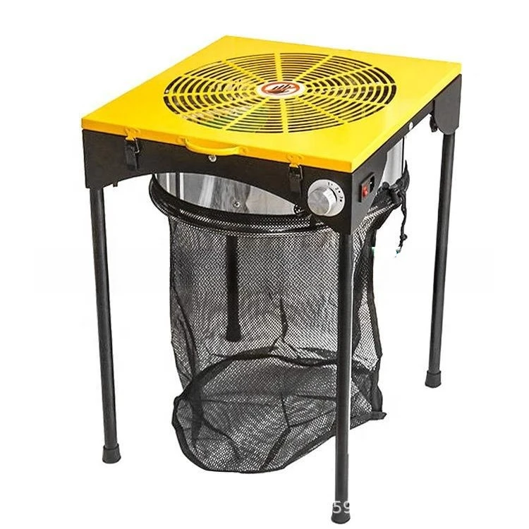 Hot Selling 18in Electric Lawn Leaf Shredder Mulcher Closed Hopper Cover Large Mesh Collection Bag Backyard Yard Leaf Cleaner