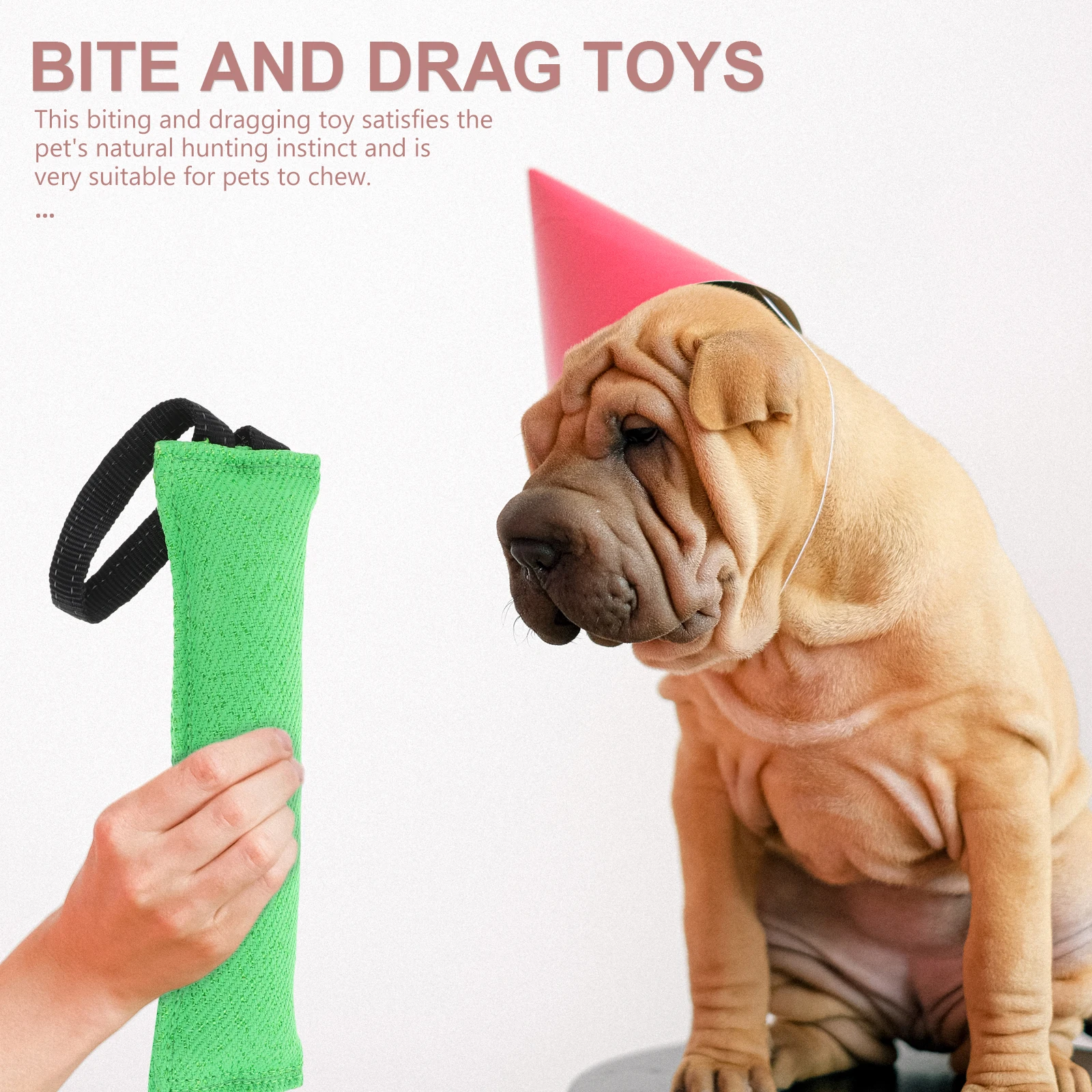 

Dog Bite Tug Toy Molar Wear Resistant Safe Play Stress Relief Emotion Regulation Long Lasting Entertainment Outdoor Indoor