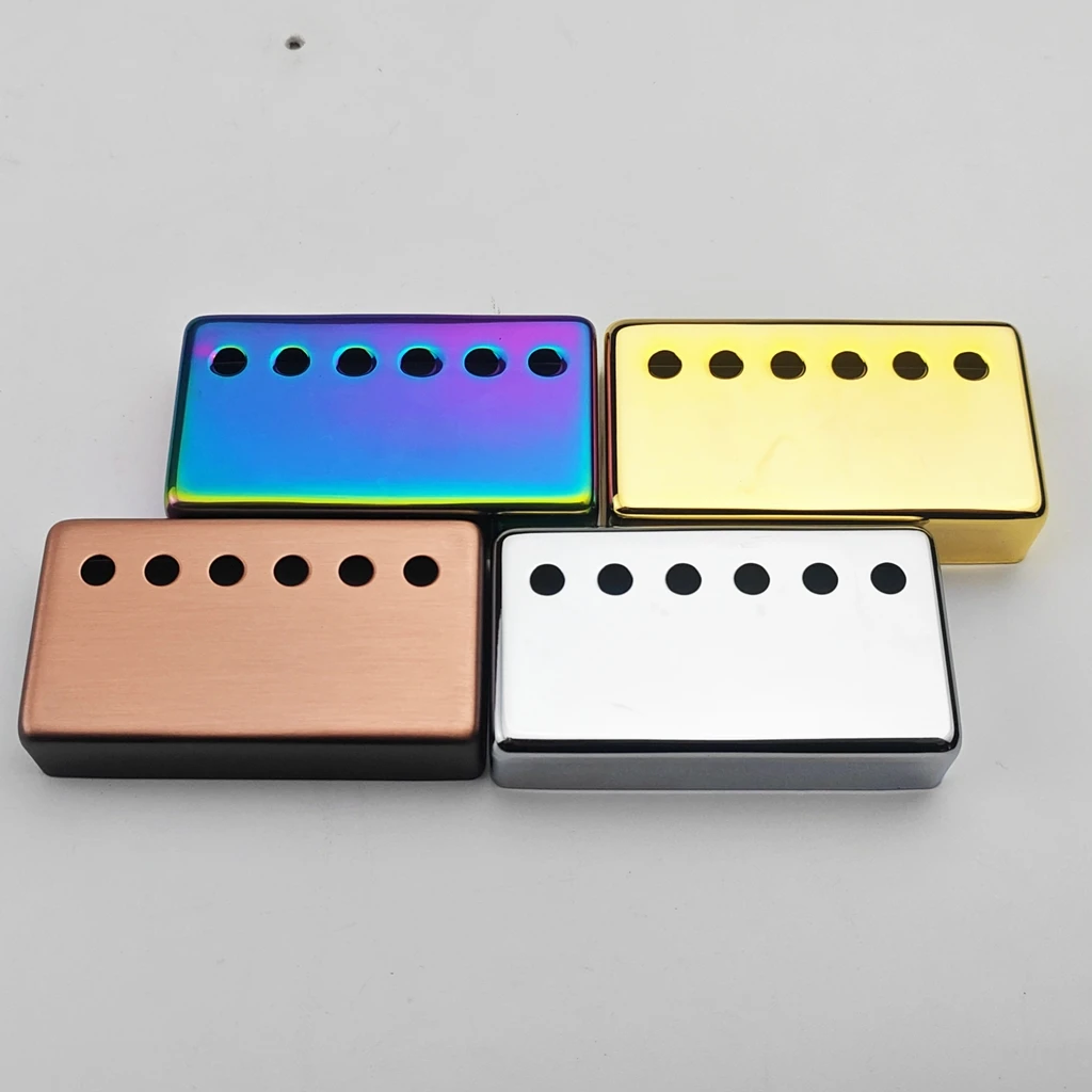 2 PCS Humbucker Guitar Pickup Covers Cupronickel Material 50 52mm for LP Parts