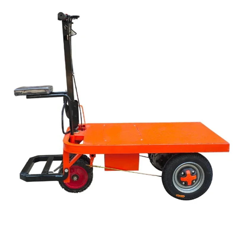 Electric Flatbed Truck Construction Site Warehouse Carry Pull Goods Three Wheeled Handcart