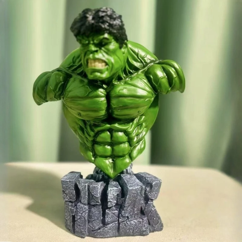 

30cm Home Decoration Super Hero Hulk Bust Resin Collection Model 1/4 Action Figure Hulk Bust Desktop Ornament