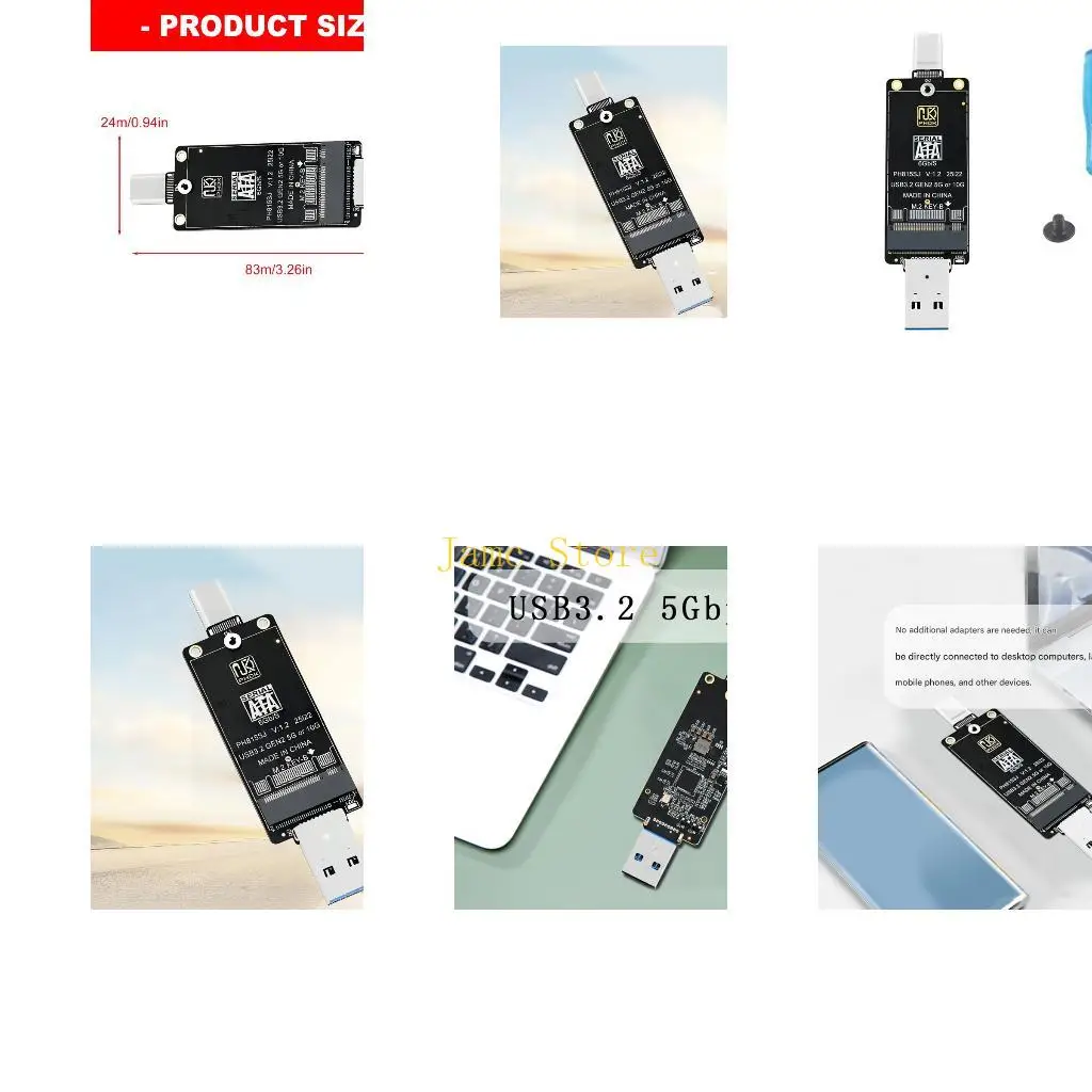 LX0B Fast M.2SATA to USB Converter with JMS578C Chip for Stable Data Transfer and Fast Speed
