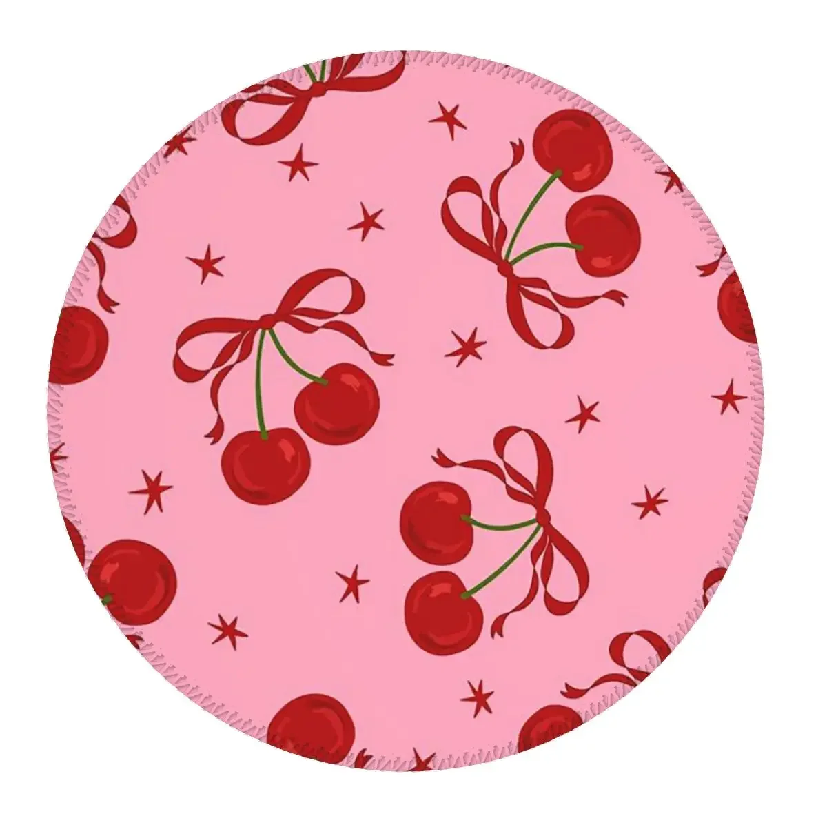 Cherry Round Mouse Pad Computer Keyboard Mouse Mat Gamer PC Desk Mat Office Table Mats