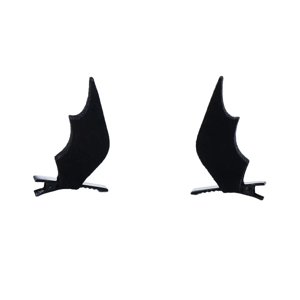 1 Pair Fashion Devil Halloween Dress-up Costume Festival Girls Baby Hair Accessories Bat Wings Hairpins Hair Clips