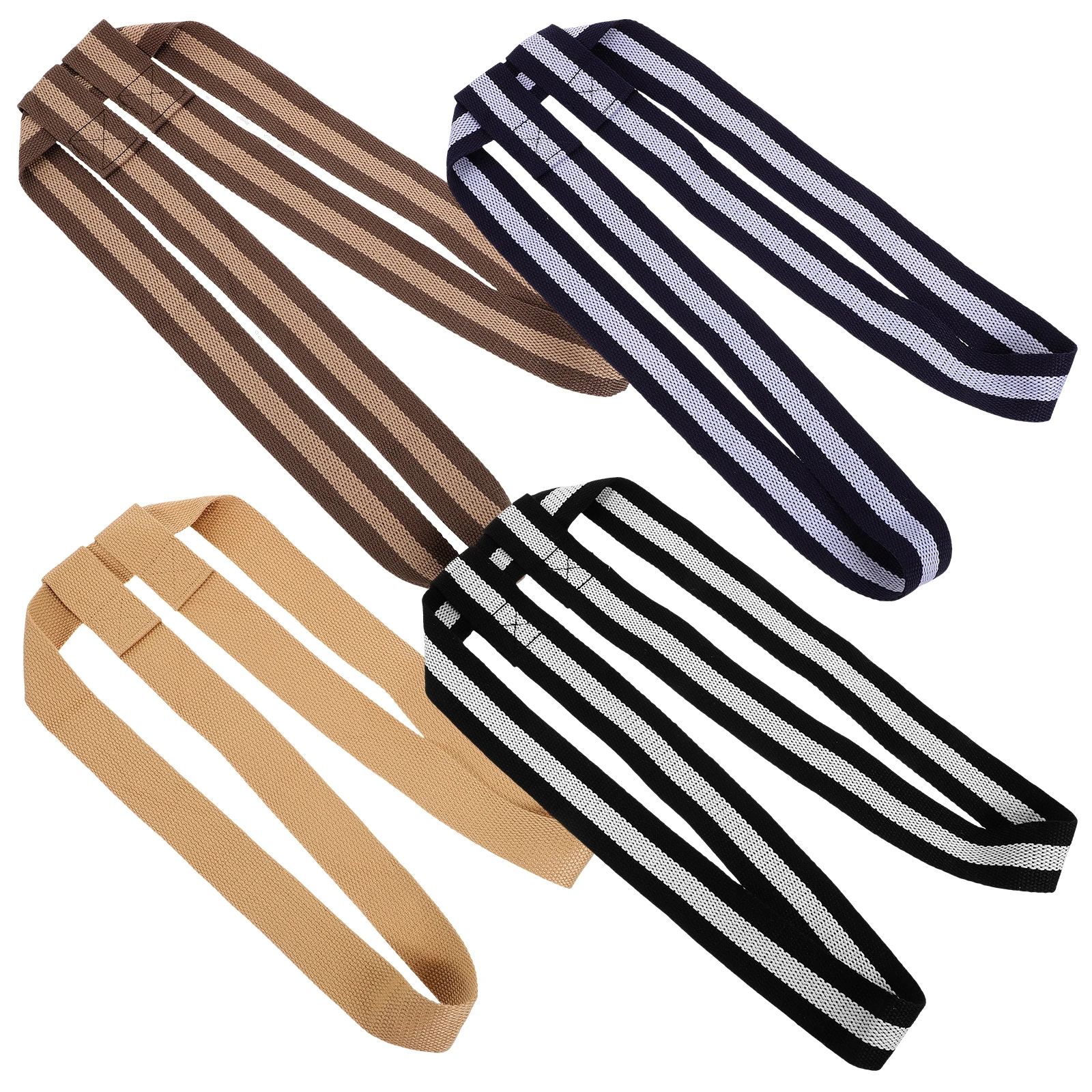

4pcs Yoga Mat Strap Durable Polyester Cotton Carrying Sling Foldable Exercise Band Saver Multi-Use Resistance Belt
