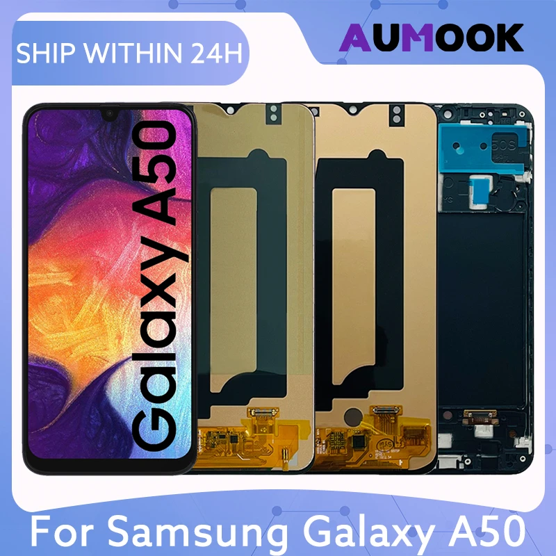 LCD Screen For Samsung Galaxy A50 A505 LCD Display Touch Screen Digitizer Assembly With Frame A505F A505G A505W A505X A505U Part