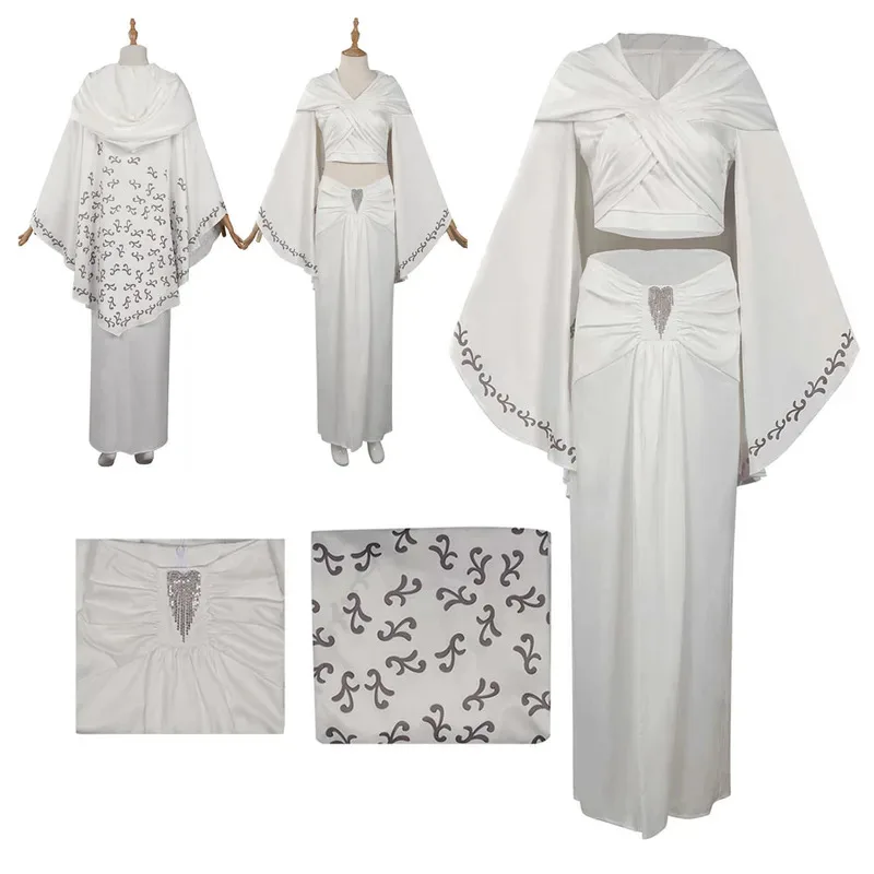 Последний джедай Лея Органа, женское платье для косплея, костюм для ролевых игр, наряды для взрослых женщин и девочек, карнавальный маскировочный костюм на Хэллоуин