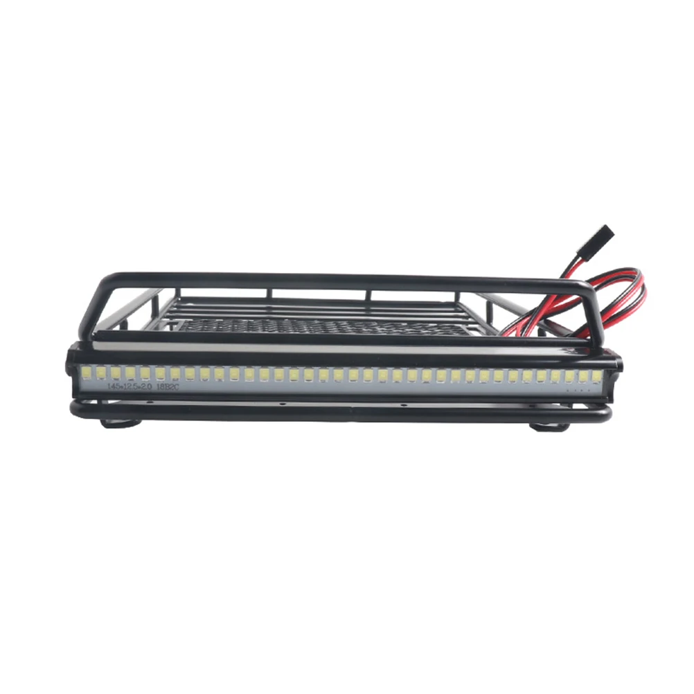 

1:10 RC Crawler Car Roof Cargo Bracket Storage Rack Black Color Lightweight Durable Multiple Pieces Strong Fixation Car Model