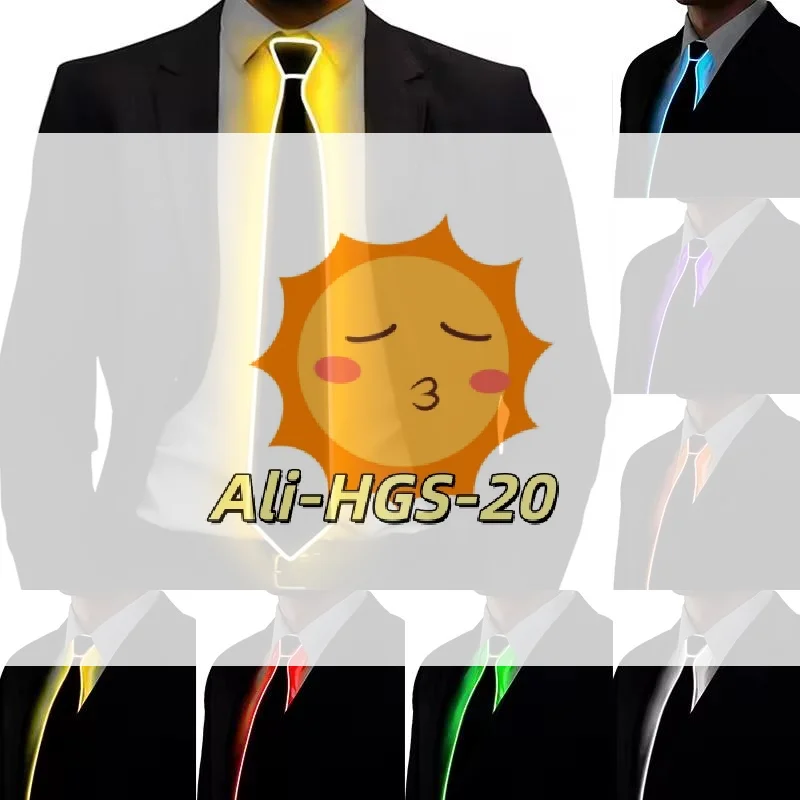 

Светящийся галстук для вечеринок, красочный мигающий светодиодный галстук для бара, сцены или Хэллоуина, эффектный и забавный оригинальный подарок