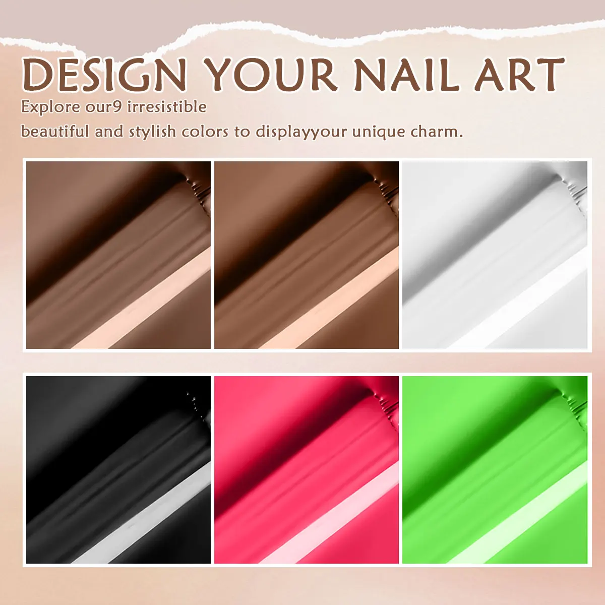VOKY 6Pcs Versatile Classic Contrast Solid Gel Nail Polish Set Premium Salon Grade Soak Off UV LED Nail Gel High Gloss Full Coverage Long-Lasting Semi-Permanent Manicure Varnish Luxury Gift Kit For Daily Party Nail Art & Women Holiday Surprise Present