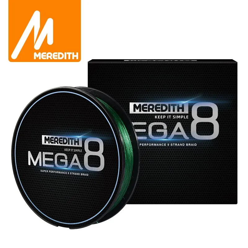 MEREDITH Brand MEGA8 Fishing Line 8-strand Braided Fishing Line 150M Multi-wire Polyethylene Fishing Line Carp Fishing Line