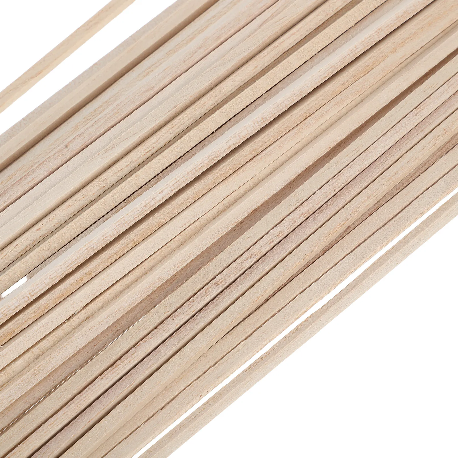 50Pcs Square Wood Dowel Smooth Surface Natural Grain Wood Sticks Craft Making DIY Projects Creative Use Wooden Dowels