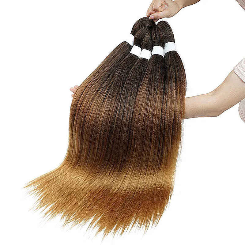 Kanekalon Crochet Hair Extensions for Girls, Trança fácil, Tranças Jumbo Pré Esticadas, Acessórios para cabelo sintético