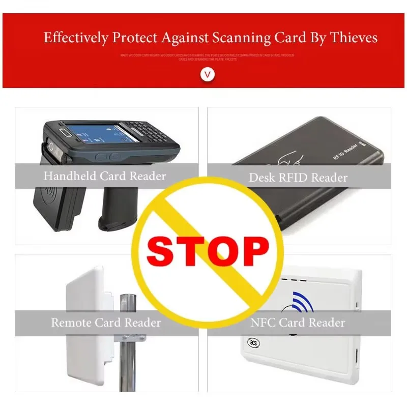 10pcs Random Portable Bank Card Holder Credit Card NFC RFID Protector Anti-magnetic Aluminum Foil Anti-Scan Card Holder