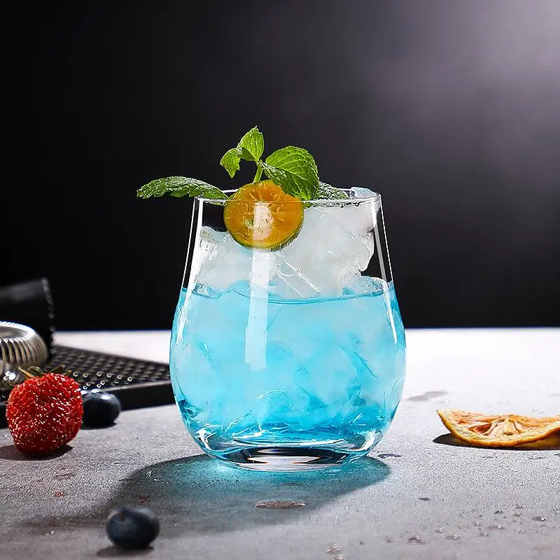 Kolins Glass Cocktail Cup Long Island Iced Tea Cup Straight up Cocktail Glass Golden  Collins Cup Nordic Style Heat Resistant