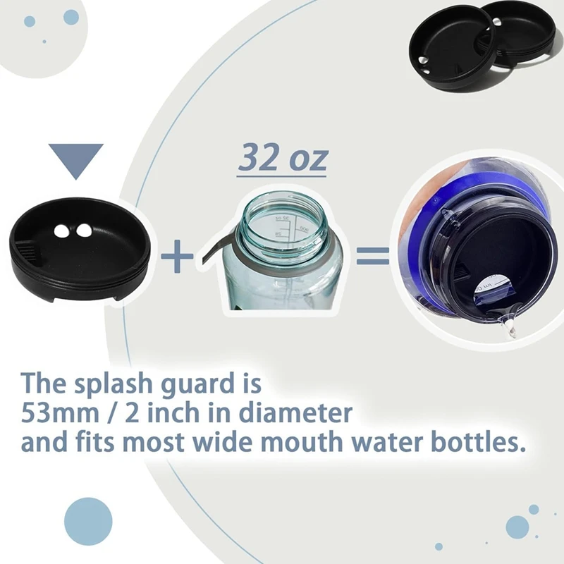 Silicone Splashguard Lid Wide Mouth For Nalgene Splash Guard 32 Oz Wide Mouth Water Bottle Accessories